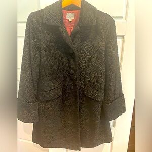 J Jill coat in velvet boucle